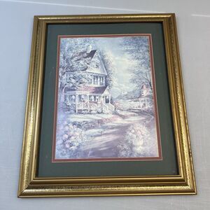 framed art print titled "House By the Sea" by artist Carl Valente 19”x24”